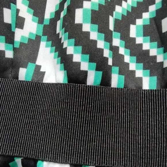 MILLY retro 50s-style fit flare dress abstract S 4 6 - Picture 4 of 9